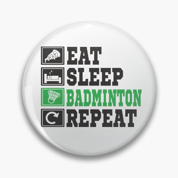 Item preview, eat, sleep, badminton, repeat designed and sold by anggapajar.