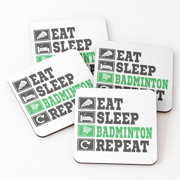 Item preview, eat, sleep, badminton, repeat designed and sold by anggapajar.