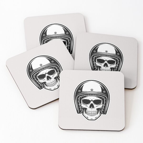 Item preview, Minimalist Skull with Helmet Clean Edgy Design designed and sold by NatArtSA.