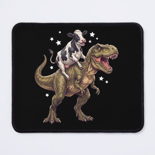 Item preview, Funny Cow Riding T Rex Dinosaur Animal Lover designed and sold by TerryConnells.