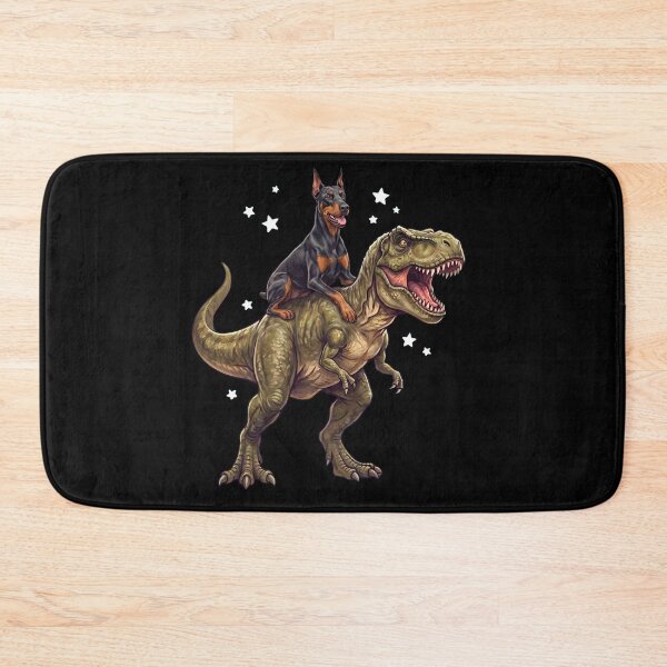 Item preview, Funny Doberman Pinscher Riding T Rex Dinosaur Dog Lover designed and sold by TerryConnells.