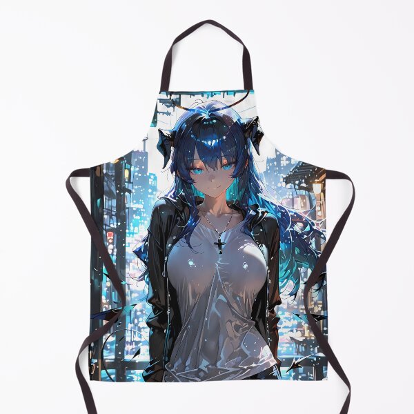 Item preview, Prelude Mostima Arknights City Night Rain Anime Girl Halo Street designed and sold by Tokyonomad.