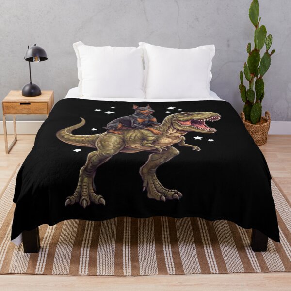 Item preview, Funny Doberman Pinscher Riding T Rex Dinosaur Dog Lover designed and sold by TerryConnells.