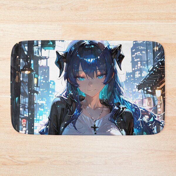 Item preview, Prelude Mostima Arknights City Night Rain Anime Girl Halo Street designed and sold by Tokyonomad.