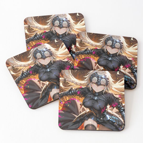 Item preview, D Jeanne D Arc Alter Fate Grand Order Anime Girl Waifu Flaming Gothic Dark Knight designed and sold by Tokyonomad.