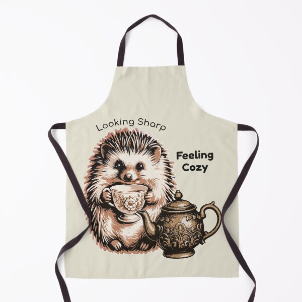 Item preview, Looking Sharp Feeling Cozy - Cute Hedgehog Tea Lover Aesthetic designed and sold by AlexandraSand.