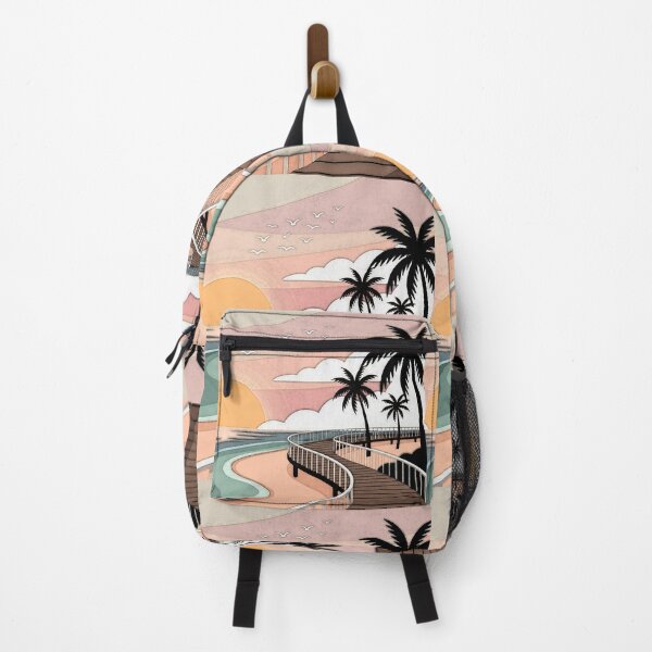 Item preview, Seaside Sunrise Walk – Minimalist Morning Promenade Design designed and sold by mbmstores.