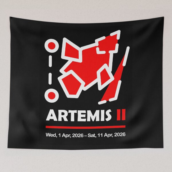 Item preview, Artemis II Tribute Vector Art with Geometric Precision & Strokes designed and sold by The Nomadic Designs.