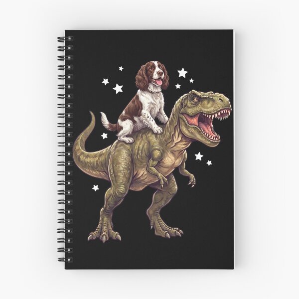 Item preview, Funny English Springer Spaniel Riding T Rex Dinosaur Dog Lover designed and sold by TerryConnells.