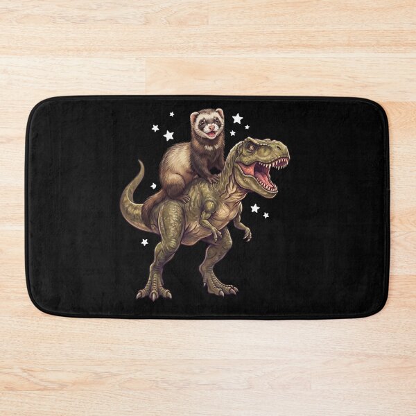 Item preview, Funny Ferret Riding T Rex Dinosaur Animal Lover designed and sold by TerryConnells.