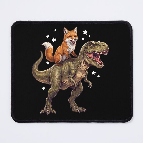 Item preview, Funny Fox Riding T Rex Dinosaur Animal Lover designed and sold by TerryConnells.