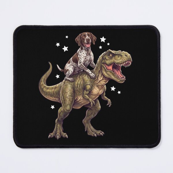 Item preview, Funny German Shorthaired Pointer Riding T Rex Dinosaur Dog Lover designed and sold by TerryConnells.