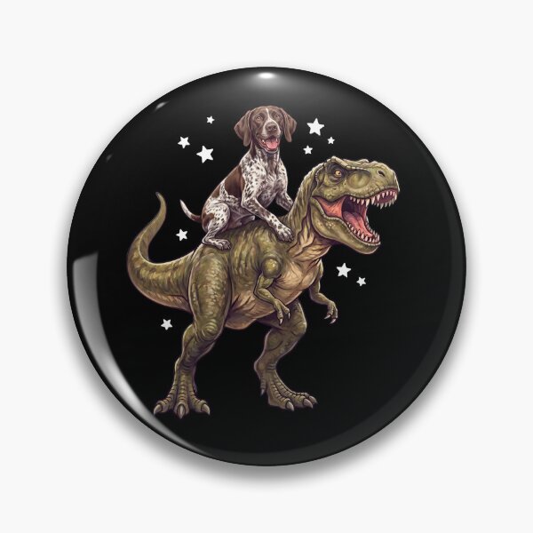 Item preview, Funny German Shorthaired Pointer Riding T Rex Dinosaur Dog Lover designed and sold by TerryConnells.