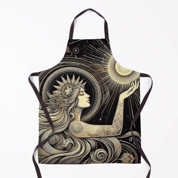 Item preview, She Holds the Sun – Divine Feminine Energy Illustration designed and sold by Roberta Calabrese.