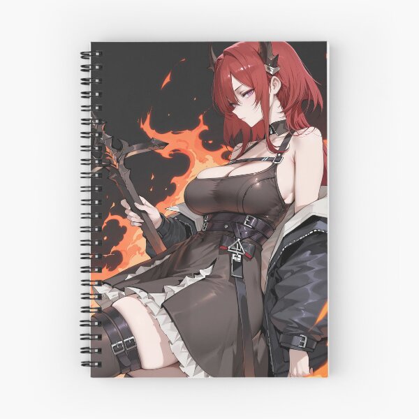 Item preview, Prelude Surtr Arknights Burning Inferno Battle Demon Girl designed and sold by Tokyonomad.