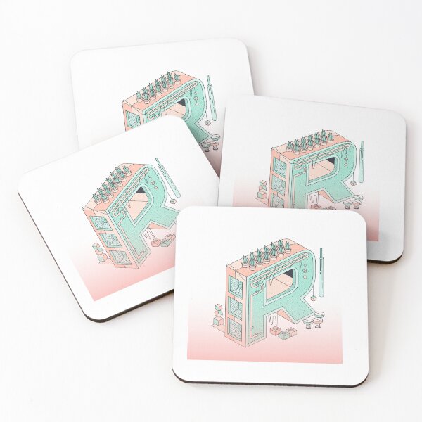 Item preview, Isometric Letter R - Modern Creative Laboratory Design designed and sold by Soluna Studio.