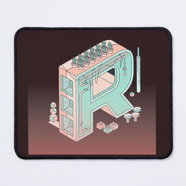 Item preview, Isometric Letter R - Modern Creative Laboratory Design designed and sold by Soluna Studio.