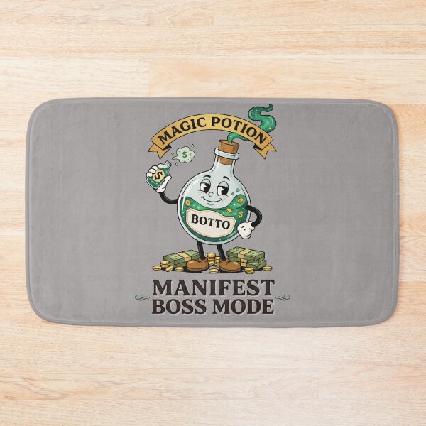 Item preview, Botto - Manifest Boss Mode Retro Cartoon designed and sold by JVDesignsShop.