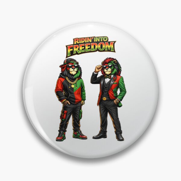 Item preview, Ridin Into Freedom Lion Streetwear Juneteenth Style Design designed and sold by ArtSpark Studio.
