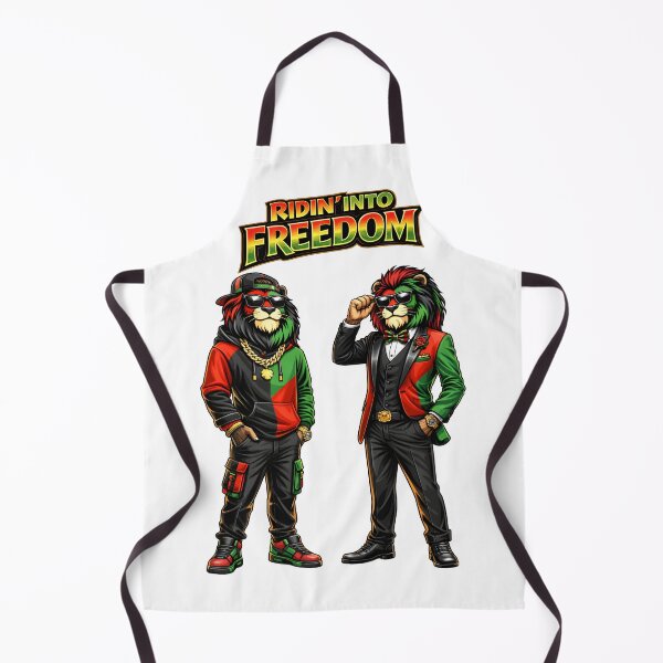 Item preview, Ridin Into Freedom Lion Streetwear Juneteenth Style Design designed and sold by ArtSpark Studio.