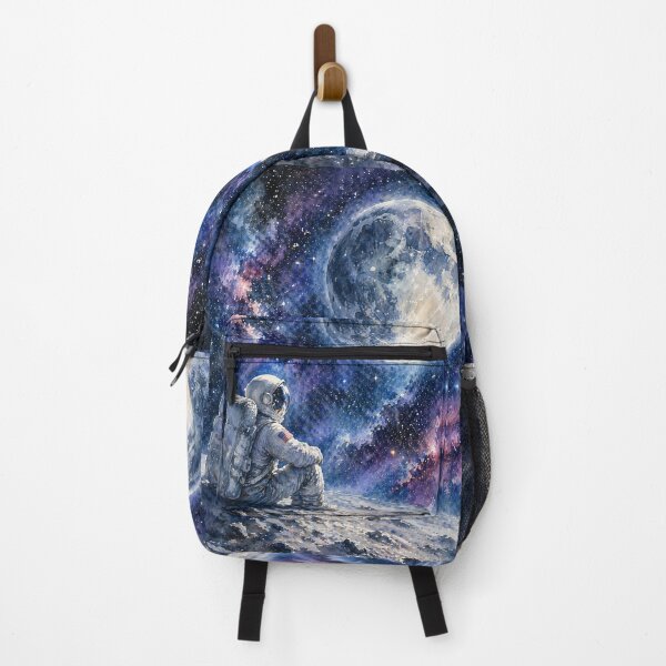 Item preview, Spaceman and the Universe | Astronaut Moon Galaxy Art designed and sold by inspired-works.
