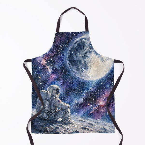 Item preview, Spaceman and the Universe | Astronaut Moon Galaxy Art designed and sold by inspired-works.