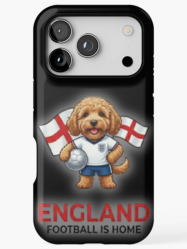 Thumbnail 1 of 4, iPhone Case, England Cockapoo Football is Home designed and sold by RNTStudio.