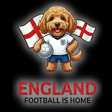 Artwork thumbnail, England Cockapoo Football is Home by RNTStudio