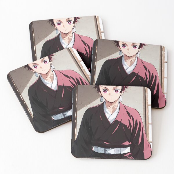 Item preview, Tanjiro Kamado Demon Slayer Calm Traditional Kimono Portrait designed and sold by Tokyonomad.