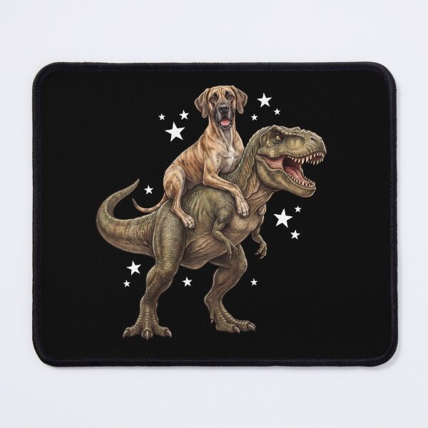 Artikelvorschau, Lustiger Hund: Deutsche Dogge reitet T-Rex (Dinosaurier) entworfen und verkauft von TerryConnells.
