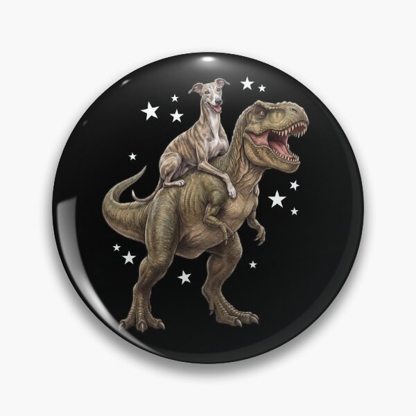 Item preview, Funny Greyhound Riding T Rex Dinosaur Dog Lover designed and sold by TerryConnells.