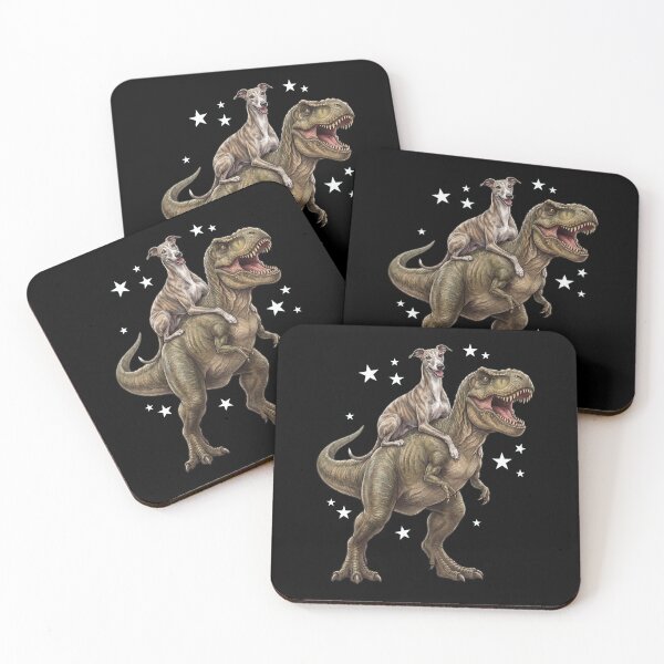 Item preview, Funny Greyhound Riding T Rex Dinosaur Dog Lover designed and sold by TerryConnells.