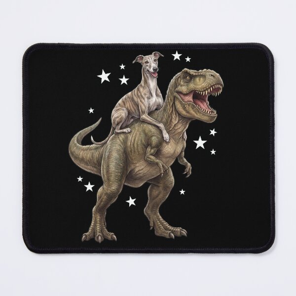 Item preview, Funny Greyhound Riding T Rex Dinosaur Dog Lover designed and sold by TerryConnells.