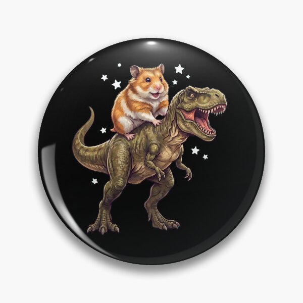 Item preview, Funny Hamster Riding T Rex Dinosaur Animal Lover designed and sold by TerryConnells.