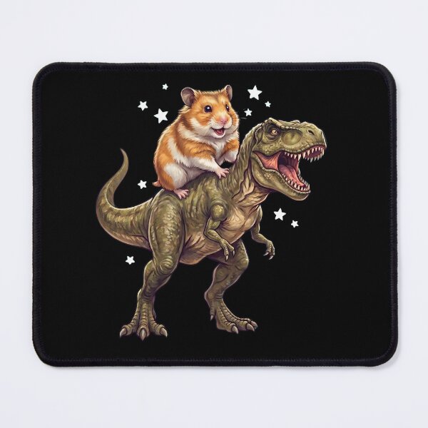 Item preview, Funny Hamster Riding T Rex Dinosaur Animal Lover designed and sold by TerryConnells.