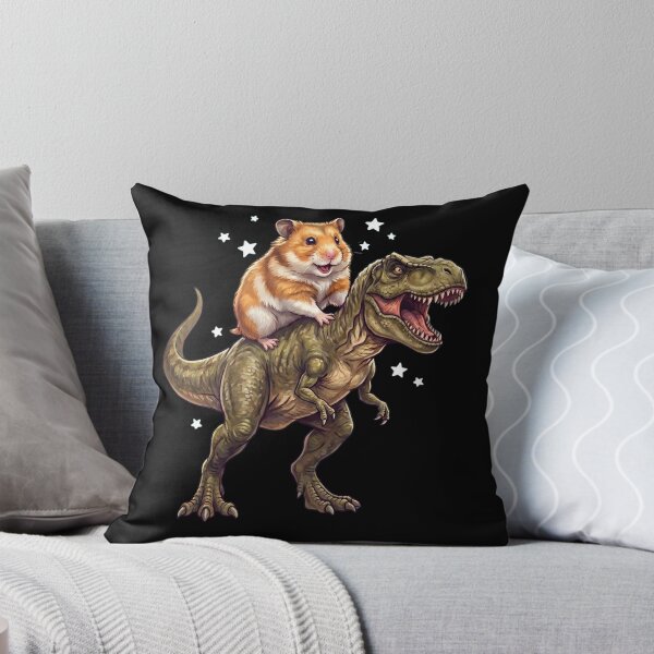 Item preview, Funny Hamster Riding T Rex Dinosaur Animal Lover designed and sold by TerryConnells.