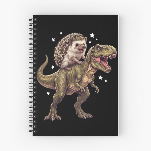 Artikelvorschau, Lustiger Igel reitet auf einem T-Rex-Dinosaurier – Tierliebhaber entworfen und verkauft von TerryConnells.
