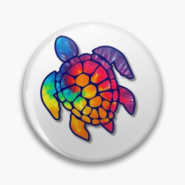 Item preview, Vibrant Tie-Dye Sea Turtle Psychedelic Art designed and sold by Siriusvibes.