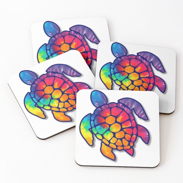 Item preview, Vibrant Tie-Dye Sea Turtle Psychedelic Art designed and sold by Siriusvibes.