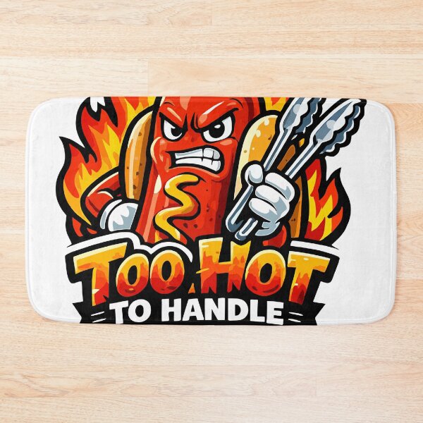 Item preview, Too Hot to Handle Dad - Funny BBQ Sausage Mascot designed and sold by Mikoff04-arts.