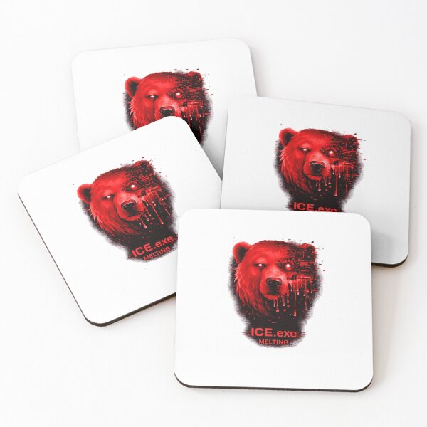 Item preview, ICE.exe – Melting | Red Glitch Polar Bear Design designed and sold by unglaublichGut.
