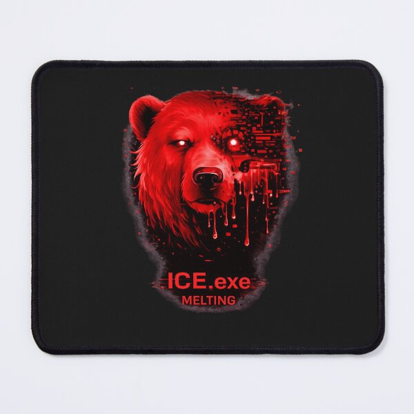 Item preview, ICE.exe – Melting | Red Glitch Polar Bear Design designed and sold by unglaublichGut.
