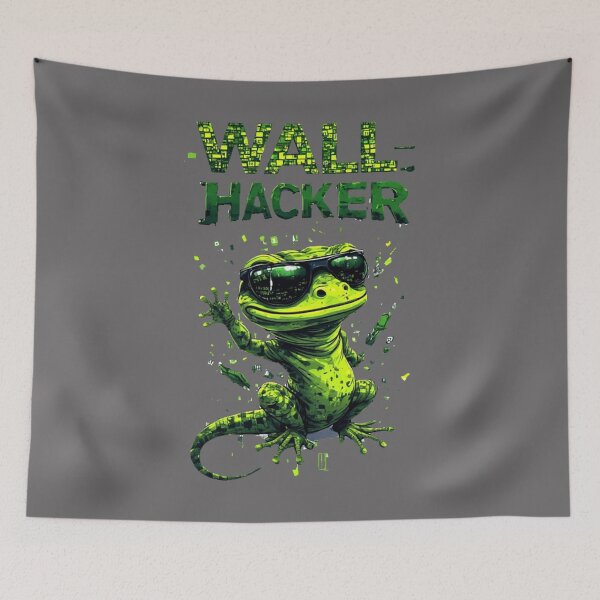 Item preview,  Gaming Gang:Wall-Hacker Gecko - Pro Streamer Glitch Art Streetwear Edition. 2 designed and sold by Shift-Bloom.