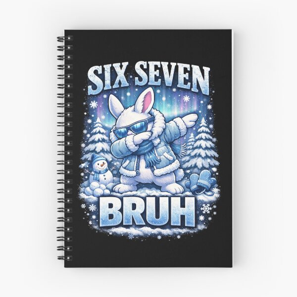Item preview, Six Seven Bruh – Funny Winter Bunny Meme designed and sold by THREE LITTLE BEANS.