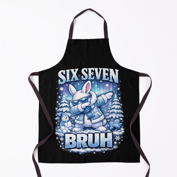 Item preview, Six Seven Bruh – Funny Winter Bunny Meme designed and sold by THREE LITTLE BEANS.