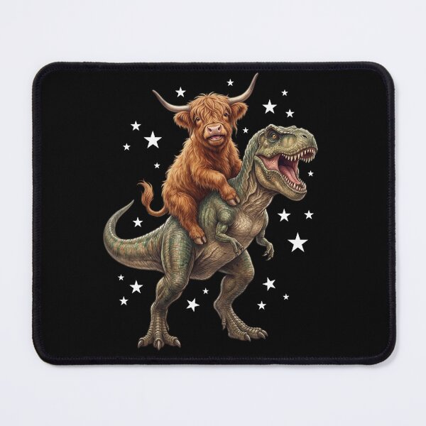 Item preview, Funny Highland Cow Riding T Rex Dinosaur Animal Lover designed and sold by TerryConnells.