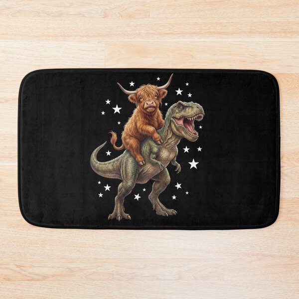 Item preview, Funny Highland Cow Riding T Rex Dinosaur Animal Lover designed and sold by TerryConnells.