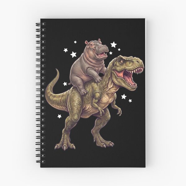 Item preview, Funny Hippo Riding T Rex Dinosaur Animal Lover designed and sold by TerryConnells.