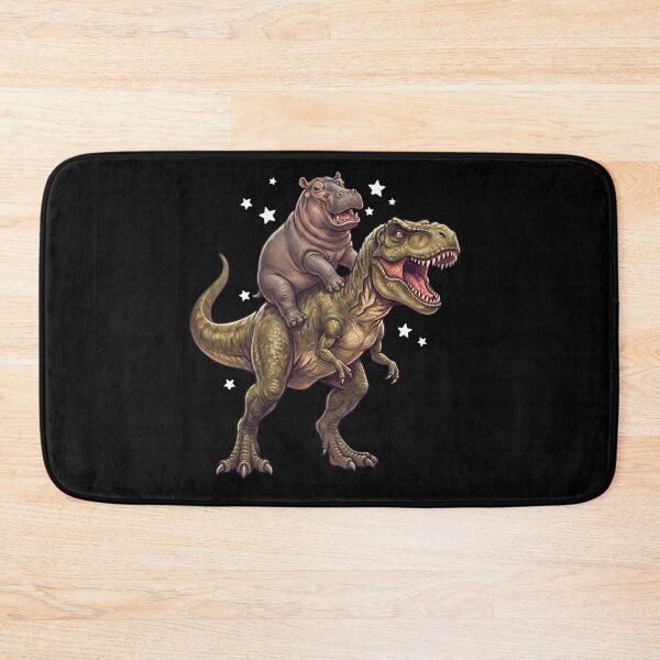 Item preview, Funny Hippo Riding T Rex Dinosaur Animal Lover designed and sold by TerryConnells.