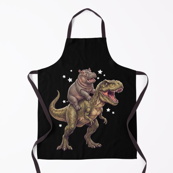 Item preview, Funny Hippo Riding T Rex Dinosaur Animal Lover designed and sold by TerryConnells.